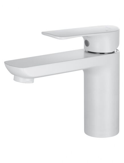Купить Смеситель для раковины WONZON & WOGHAND Line, Белый матовый (WW-A40732-MW) (ww-a40732-mw) по цене 12474 руб., в Санкт-Петебруге в интернет магазине 100-Систем, а также дургие товары WONZON & WOGHAND из раздела Рычажные смесители и Смесители для раковины