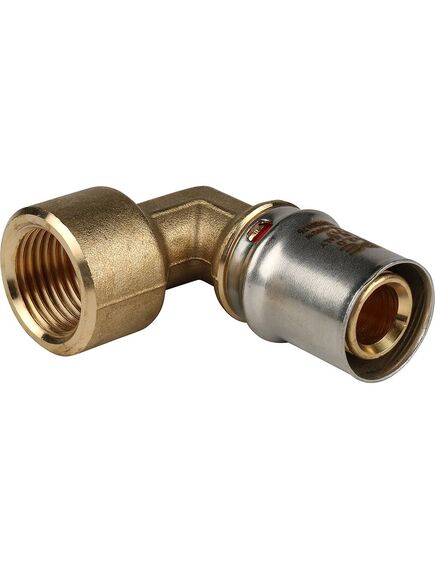 Купить SFP-0010-001220 STOUT Угольник с в/р 20xR 1/2" для металлопластиковых труб прессовой (sfp-0010-001220) по цене 564 руб., в Санкт-Петебруге в интернет магазине 100-Систем, а также дургие товары STOUT из раздела Пресс Stout 20 и Пресс