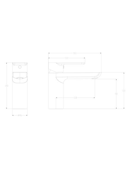 Купить Смеситель для раковины WONZON & WOGHAND Line, Черный матовый (WW-A40732-MB) (ww-a40732-mb) по цене 11676 руб., в Санкт-Петебруге в интернет магазине 100-Систем, а также дургие товары WONZON & WOGHAND из раздела Рычажные смесители и Смесители для раковины