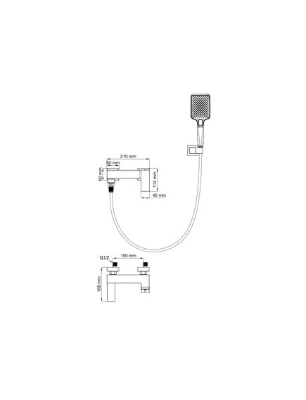 Купить Смеситель для ванны с душем WONZON & WOGHAND CUBE 2.0, Хром (WW-88037068-CR) (WW-88037068-CR) по цене 33524 руб., в Санкт-Петебруге в интернет магазине 100-Систем, а также дургие товары WONZON & WOGHAND из раздела Смесители с длинным изливом и Смесители для ванны и душа