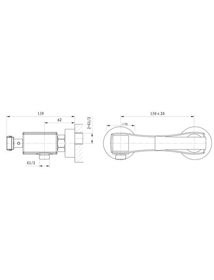Купить Смеситель для душа WONZON & WOGHAND TRIUMPH, Хром (WW-564101-CR) (WW-564101-CR) по цене 27161 руб., в Санкт-Петебруге в интернет магазине 100-Систем, а также дургие товары WONZON & WOGHAND из раздела Смесители для душа без излива и Смесители для ванны и душа