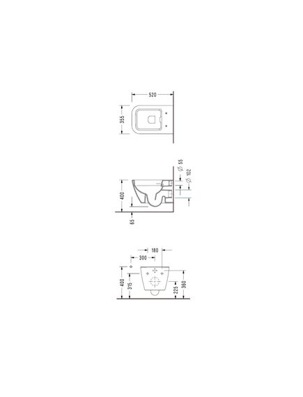 Купить УНИТАЗ ПОДВЕСНОЙ 52x35,5 СМ, БЕЗОБОДКОВЫЙ, С СИДЕНЬЕМ С МИКРОЛИФТОМ ZETA (rt26sl) по цене 19950.09 руб., в Санкт-Петебруге в интернет магазине 100-Систем, а также дургие товары Serel из раздела Унитазы подвесные и Унитазы