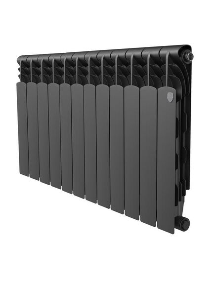 Купить Радиатор Royal Thermo Revolution Bimetall 500 2.0/Noir Sable – 12 секц. (RTRBNS250012) по цене 13440 руб., в Санкт-Петебруге в интернет магазине 100-Систем, а также дургие товары ROYAL THERMO из раздела Биметаллические радиаторы и Радиаторы
