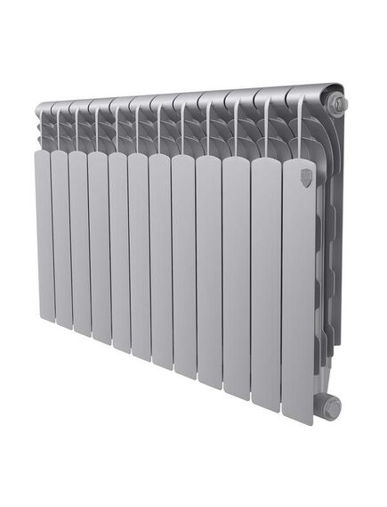 Купить Радиатор Royal Thermo Revolution Bimetall 500 2.0/Silver Satin – 12 секц. (RTRBSS250012) по цене 13440 руб., в Санкт-Петебруге в интернет магазине 100-Систем, а также дургие товары ROYAL THERMO из раздела Биметаллические радиаторы и Радиаторы