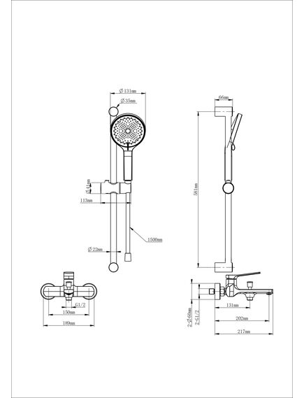 Купить Смеситель для ванны с душевым гарнитуром WONZON & WOGHAND, Хром (WW-C2036-CR) (WW-C2036-CR) по цене 21449 руб., в Санкт-Петебруге в интернет магазине 100-Систем, а также дургие товары WONZON & WOGHAND из раздела Смесители с длинным изливом и Смесители для ванны и душа