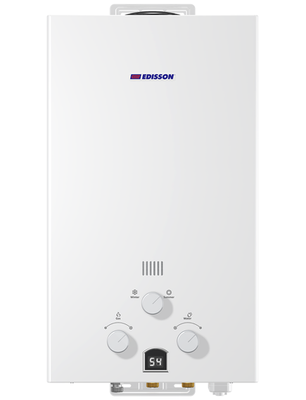 Купить Газовая колонка EDISSON F 20 D  (361101) по цене 12665.25 руб., в Санкт-Петебруге в интернет магазине 100-Систем, а также дургие товары EDISSON из раздела Газовые проточные водонагреватели и Газовые водонагреватели