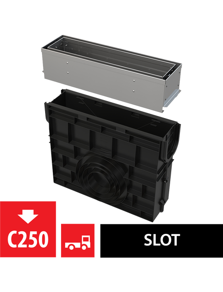 Купить ALCA PLAST Пескоуловитель для дренажного каналаAVZ101-R321 с щелевой асимметричной надставкой из нержавеющей ст (avz101r-r321r) по цене 65212 руб., в Санкт-Петебруге в интернет магазине 100-Систем, а также дургие товары AlcaPlast из раздела Комплектующие и Душевые лотки и душевые трапы