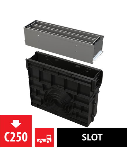 Купить ALCA PLAST Пескоуловитель для дренажного каналаAVZ101-R323 с щелевой симметричной надставкой из нержавеющей ста (avz101r-r323r) по цене 65212 руб., в Санкт-Петебруге в интернет магазине 100-Систем, а также дургие товары AlcaPlast из раздела Комплектующие и Душевые лотки и душевые трапы