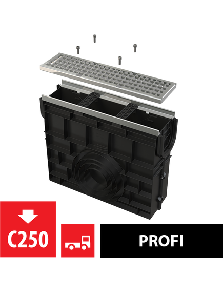 Купить ALCA PLAST Пескоуловитель для дренажного канала AVZ103 с метеллической рамой и оцинкованной решеткой С250, арт. (avz103r-r104s) по цене 24515 руб., в Санкт-Петебруге в интернет магазине 100-Систем, а также дургие товары AlcaPlast из раздела Комплектующие и Душевые лотки и душевые трапы