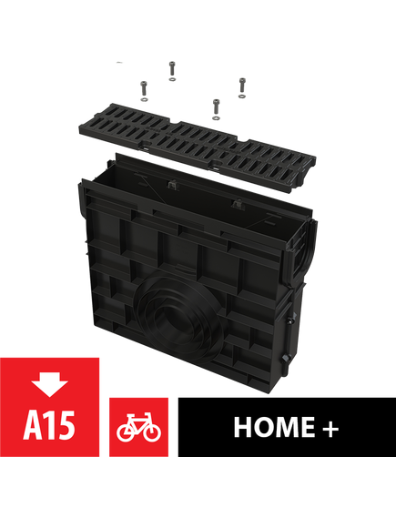 Купить ALCA PLAST Пескоуловитель для дренажного канала AVZ104 с пластиковой рамой и решеткой А15, арт. AVZ104R-R401 (avz104r-r401) по цене 18482 руб., в Санкт-Петебруге в интернет магазине 100-Систем, а также дургие товары AlcaPlast из раздела Комплектующие и Душевые лотки и душевые трапы