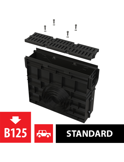 Купить ALCA PLAST Пескоуловитель для дренажного канала AVZ104 с пластиковой рамой и решеткой из композитного материала (avz104r-r402) по цене 20274 руб., в Санкт-Петебруге в интернет магазине 100-Систем, а также дургие товары AlcaPlast из раздела Комплектующие и Душевые лотки и душевые трапы