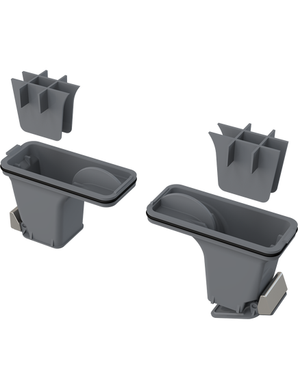 Купить ALCA PLAST Комбинированный гидрозатвор для водоотвотящих желобов из нержавеющей стали, арт. P095 (p095) по цене 2060 руб., в Санкт-Петебруге в интернет магазине 100-Систем, а также дургие товары AlcaPlast из раздела Комплектующие и Душевые лотки и душевые трапы