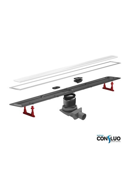 Купить Душевой лоток Pestan Confluo Premium Line 300 White Glass  (13000280) по цене 14160 руб., в Санкт-Петебруге в интернет магазине 100-Систем, а также дургие товары Pestan из раздела Лотки и Душевые лотки и душевые трапы