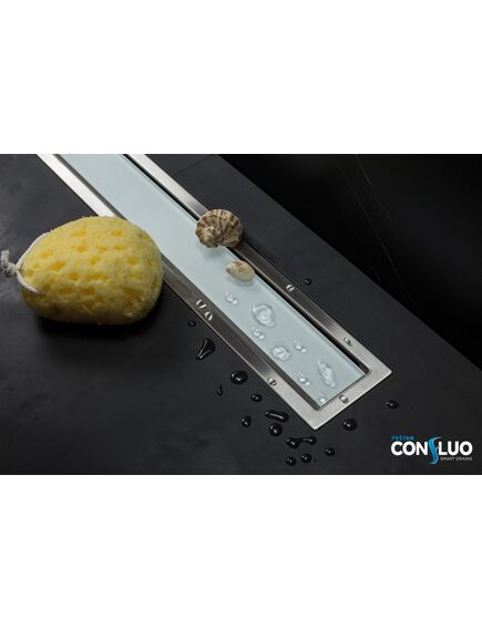 Купить Душевой лоток Pestan Confluo Premium Line 850 White Glass  (13000285) по цене 23490 руб., в Санкт-Петебруге в интернет магазине 100-Систем, а также дургие товары Pestan из раздела Лотки и Душевые лотки и душевые трапы