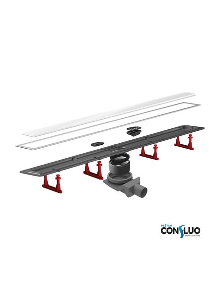 Купить Душевой лоток Pestan Confluo Premium Line 850 White Glass  (13000285) по цене 23490 руб., в Санкт-Петебруге в интернет магазине 100-Систем, а также дургие товары Pestan из раздела Лотки и Душевые лотки и душевые трапы