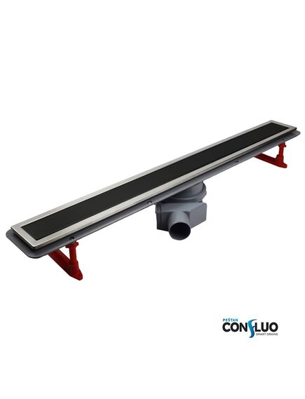 Купить Душевой лоток Pestan Confluo Premium Line 450 Black Glass  (13000291) по цене 12768 руб., в Санкт-Петебруге в интернет магазине 100-Систем, а также дургие товары Pestan из раздела Лотки и Душевые лотки и душевые трапы