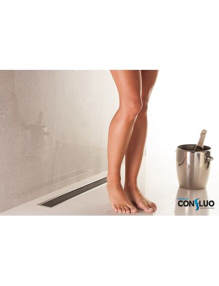 Купить Душевой лоток Pestan Confluo Premium Line 450 Black Glass  (13000291) по цене 12768 руб., в Санкт-Петебруге в интернет магазине 100-Систем, а также дургие товары Pestan из раздела Лотки и Душевые лотки и душевые трапы
