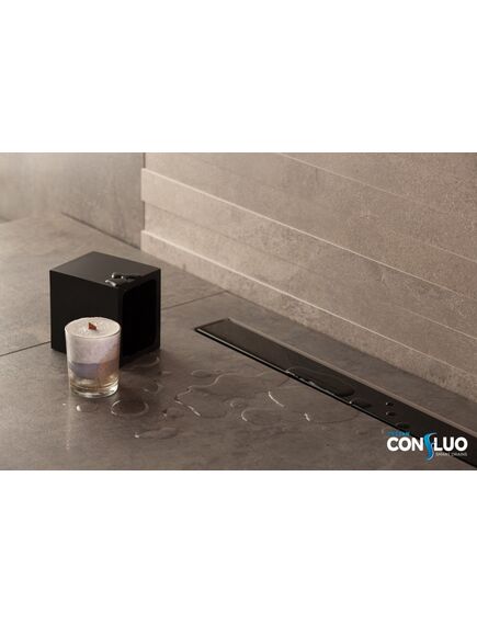 Купить Душевой лоток Pestan Confluo Frameless Line 850 Black Glass (13701206) по цене 21505 руб., в Санкт-Петебруге в интернет магазине 100-Систем, а также дургие товары Pestan из раздела Лотки и Душевые лотки и душевые трапы