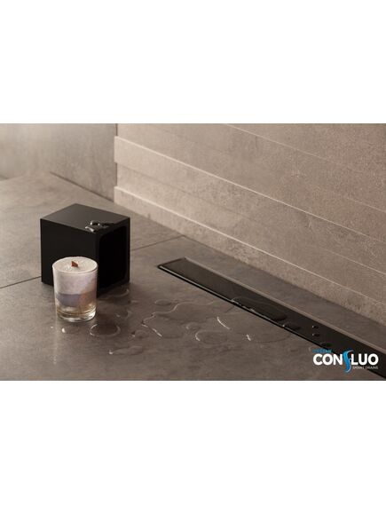 Купить Душевой лоток Pestan Confluo Frameless Line 950 Black Glass (13701207) по цене 23205 руб., в Санкт-Петебруге в интернет магазине 100-Систем, а также дургие товары Pestan из раздела Лотки и Душевые лотки и душевые трапы