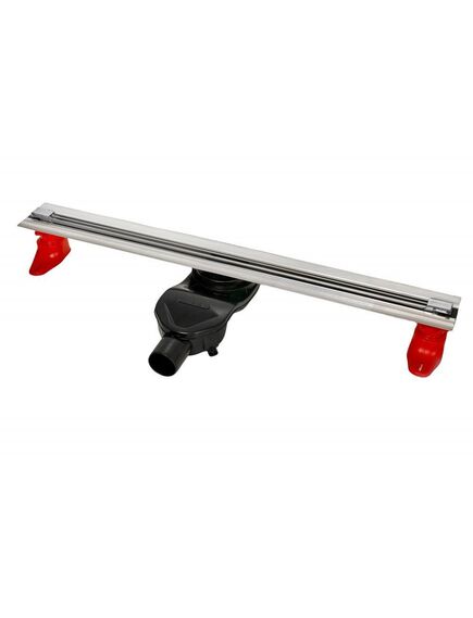 Купить Желоб BERGES водосток SUPER Slim 800, хром глянец, S-сифон D50 H60 боковой (091154) по цене 37550 руб., в Санкт-Петебруге в интернет магазине 100-Систем, а также дургие товары BERGES из раздела Лотки и Душевые лотки и душевые трапы
