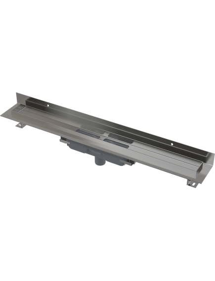 Купить ALCA PLAST APZ1116-550 Водоотводящий желоб с порогами для цельной решетки и фиксированным воротником к стене, в (apz1116-550) по цене 27699 руб., в Санкт-Петебруге в интернет магазине 100-Систем, а также дургие товары AlcaPlast из раздела Лотки и Душевые лотки и душевые трапы