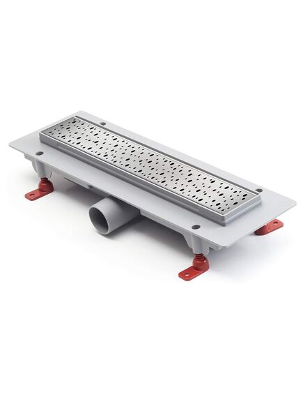 Купить Водоотводящий жёлоб 450 mm - хром глянец DROPS с боковым сливом D 40 (ch450d) по цене 8842 руб., в Санкт-Петебруге в интернет магазине 100-Систем, а также дургие товары MCH из раздела Лотки и Душевые лотки и душевые трапы
