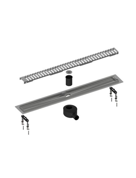 Купить Душевой лоток TIMO Drain System 800 с вставкой "lines", Сатин (ds230108/01) по цене 35500 руб., в Санкт-Петебруге в интернет магазине 100-Систем, а также дургие товары TIMO из раздела Лотки и Душевые лотки и душевые трапы