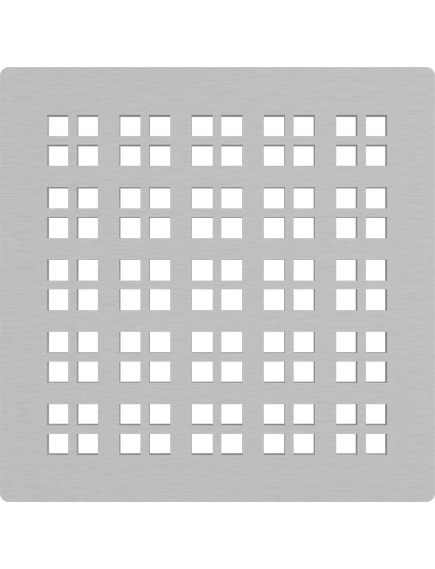 Купить ALCA PLAST Решетка для cливных трапов из нержавеющей стали 102×102 мм, нержавеющая сталь,  арт.MPV015 (mpv015) по цене 6293 руб., в Санкт-Петебруге в интернет магазине 100-Систем, а также дургие товары AlcaPlast из раздела Решетки для лотков и Душевые лотки и душевые трапы