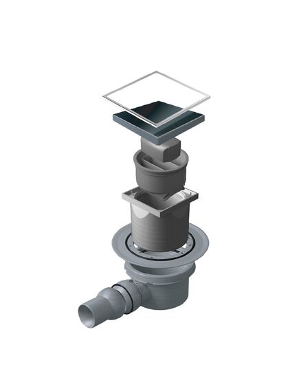 Купить Трап Confluo Standard 10х10 Dry 1 Black Glass  (13000101) по цене 5800 руб., в Санкт-Петебруге в интернет магазине 100-Систем, а также дургие товары Pestan из раздела Трапы и Душевые лотки и душевые трапы