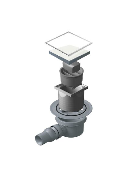 Купить Трап Confluo Standard 10х10 Dry 1 White Glass  (13000104) по цене 3770 руб., в Санкт-Петебруге в интернет магазине 100-Систем, а также дургие товары Pestan из раздела Трапы и Душевые лотки и душевые трапы