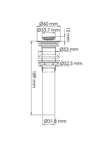 Купить A251 Донный клапан Push-up (a251) по цене 4450 руб., в Санкт-Петебруге в интернет магазине 100-Систем, а также дургие товары WasserKRAFT из раздела Выпуски, донные клапаны и Сифоны