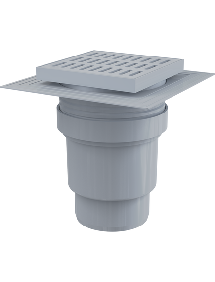 Купить ALCA PLAST Сливной трап 150 × 150/110, подводка – прямая, решетка – серая, арт.APV11 (apv11) по цене 1147 руб., в Санкт-Петебруге в интернет магазине 100-Систем, а также дургие товары AlcaPlast из раздела Трапы и Душевые лотки и душевые трапы