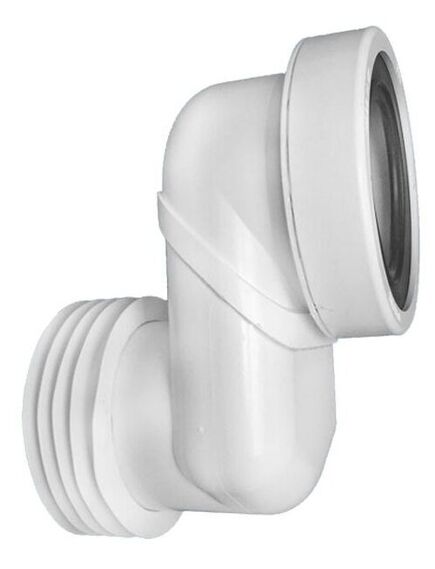 Купить Фановая труба (L160мм) с прокладкой и 130 мм смещением; вход на 90-110мм; выход вставляется внутрь 4"/110мм трубы (mrwclo-13) по цене 6306 руб., в Санкт-Петебруге в интернет магазине 100-Систем, а также дургие товары McALPINE из раздела Трубчатые отводы и Отводы для унитазов