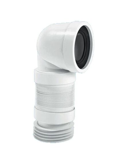 Купить Гофрированная раздвижная труба McAlpine WC-F11R (L330-500мм) под углом 90градусов (mrwc-f11r) по цене 3470.15 руб., в Санкт-Петебруге в интернет магазине 100-Систем, а также дургие товары McALPINE из раздела Гофрированный отвод и Отводы для унитазов