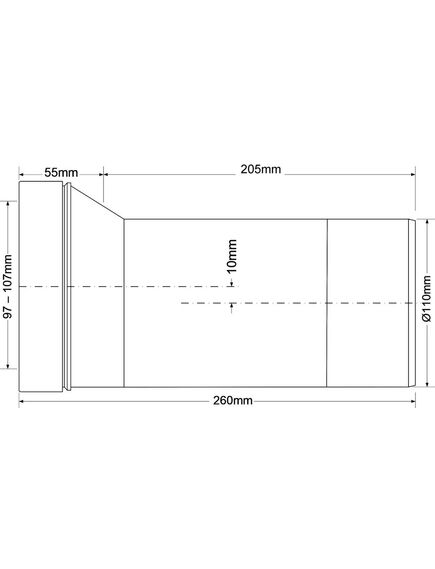 Купить Фановая труба (L260мм) с 20мм смещением; вход на 90-110мм, выход гладкий Дн=110мм (mrwc8) по цене 1184 руб., в Санкт-Петебруге в интернет магазине 100-Систем, а также дургие товары McALPINE из раздела Трубчатые отводы и Отводы для унитазов