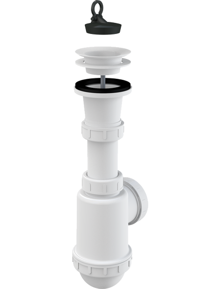 Купить ALCA PLAST Cифон для мойки c пластмассовой решеткой Ø70, арт. A442-DN50/40 (a442-dn50/40) по цене 1014 руб., в Санкт-Петебруге в интернет магазине 100-Систем, а также дургие товары AlcaPlast из раздела Сифоны для моек и Сифоны