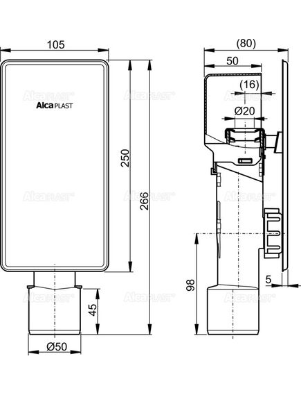 Купить Сифон для сбора конденсата Alcadrain AKS4 Хром Белый (aks4) по цене 5522 руб., в Санкт-Петебруге в интернет магазине 100-Систем, а также дургие товары AlcaPlast из раздела Сифоны для кондиционеров и Сифоны