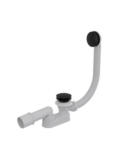 Купить ALCA PLAST Сифон для ванны CLICK/CLACK, черный-мат, арт. A507BLACK-100 (a507black-100) по цене 17900 руб., в Санкт-Петебруге в интернет магазине 100-Систем, а также дургие товары AlcaPlast из раздела Слив-перелив и Сифоны для ванн, поддонов