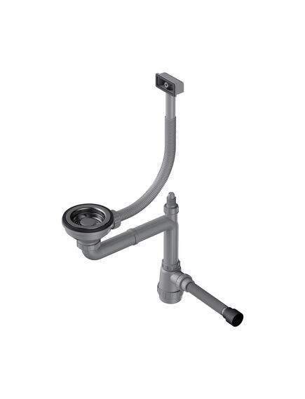 Купить Сифон для кухонной мойки Omoikiri WK-1-S-GM 4956492 вороненая сталь (4956492) по цене 4588 руб., в Санкт-Петебруге в интернет магазине 100-Систем, а также дургие товары Omoikiri из раздела Сифоны для моек и Сифоны