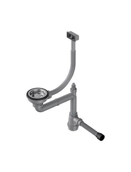 Купить Сифон для кухонной мойки Omoikiri WK-1-S-IN 4956490 нержавеющая сталь (4956490) по цене 3288 руб., в Санкт-Петебруге в интернет магазине 100-Систем, а также дургие товары Omoikiri из раздела Сифоны для моек и Сифоны