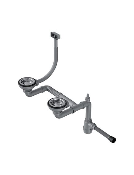 Купить Сифон для кухонной мойки Omoikiri WK-1.5-S-IN 4998039 нержавеющая сталь (4998039) по цене 6888 руб., в Санкт-Петебруге в интернет магазине 100-Систем, а также дургие товары Omoikiri из раздела Сифоны для моек и Сифоны