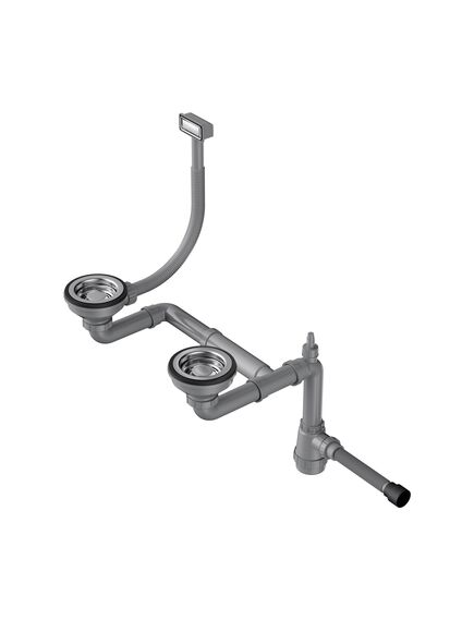 Купить Сифон для кухонной мойки Omoikiri WK-1.5-IN 4956485 нержавеющая сталь (4956485) по цене 6888 руб., в Санкт-Петебруге в интернет магазине 100-Систем, а также дургие товары Omoikiri из раздела Сифоны для моек и Сифоны