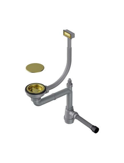 Купить Сифон для кухонной мойки Omoikiri WK-1C-LG 4956473 светлое золото (4956473) по цене 6888 руб., в Санкт-Петебруге в интернет магазине 100-Систем, а также дургие товары Omoikiri из раздела Сифоны для моек и Сифоны