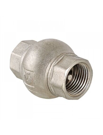 Купить Клапан обратный Valtec 3/4" ВР с латунным золотником, никель (vt.151.n.05) по цене 657 руб., в Санкт-Петебруге в интернет магазине 100-Систем, а также дургие товары VALTEC из раздела Обратные клапаны и Запорная арматура