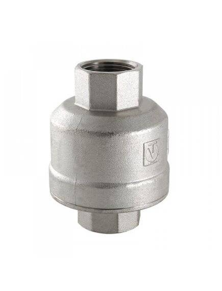 Купить Клапан обратный Valtec 1.1/4" ВР для гравитационных систем, никель (vt.202.n.07) по цене 5505 руб., в Санкт-Петебруге в интернет магазине 100-Систем, а также дургие товары VALTEC из раздела Обратные клапаны и Запорная арматура