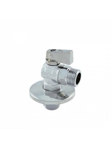Купить Кран угловой 1/2"*3/4" НН шаровый с чашкой (2950003) по цене 836 руб., в Санкт-Петебруге в интернет магазине 100-Систем, а также дургие товары  из раздела Краны для подключения бытовой техники и Шаровые краны