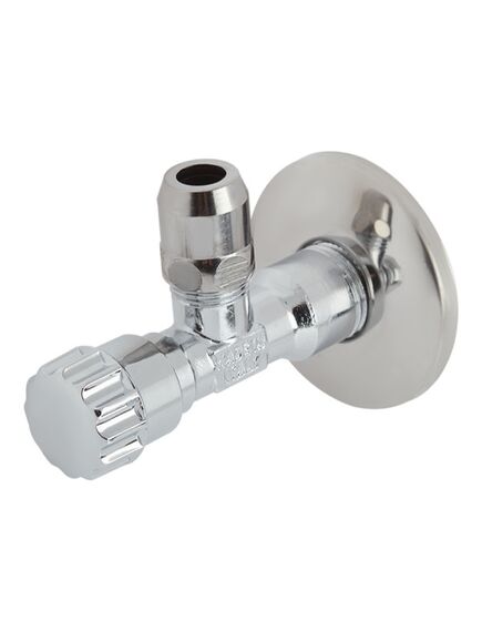 Купить Кран угловой 1/2"Н*10 вентильный (обжим) (2950016 / 3900c001004) по цене 611 руб., в Санкт-Петебруге в интернет магазине 100-Систем, а также дургие товары  из раздела Краны для подключения бытовой техники и Шаровые краны