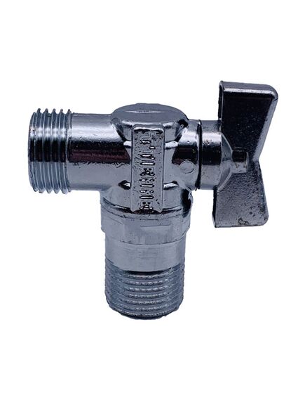 Купить Кран угловой 1/2"*1/2" НН шаровый (2950018 / 2950n0404) по цене 595 руб., в Санкт-Петебруге в интернет магазине 100-Систем, а также дургие товары  из раздела Краны для подключения бытовой техники и Шаровые краны
