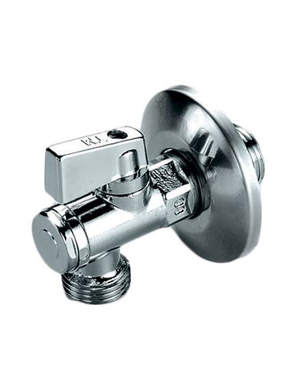 Купить Кран угловой 1/2"*1/2" НН шаровый с чашкой и фильтром (2950012) по цене 842 руб., в Санкт-Петебруге в интернет магазине 100-Систем, а также дургие товары  из раздела Краны для подключения бытовой техники и Шаровые краны