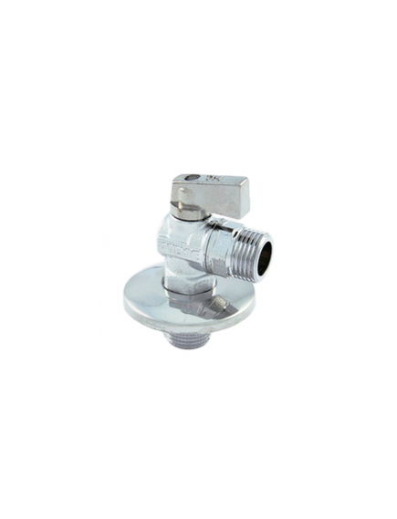 Купить Кран угловой 1/2"*3/4" НН шаровый (хром ручка) (2950019) по цене 624 руб., в Санкт-Петебруге в интернет магазине 100-Систем, а также дургие товары  из раздела Краны для подключения бытовой техники и Шаровые краны
